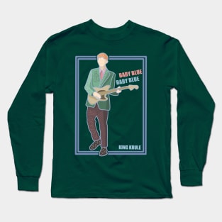 King Krule Baby Blue Retro Design Long Sleeve T-Shirt